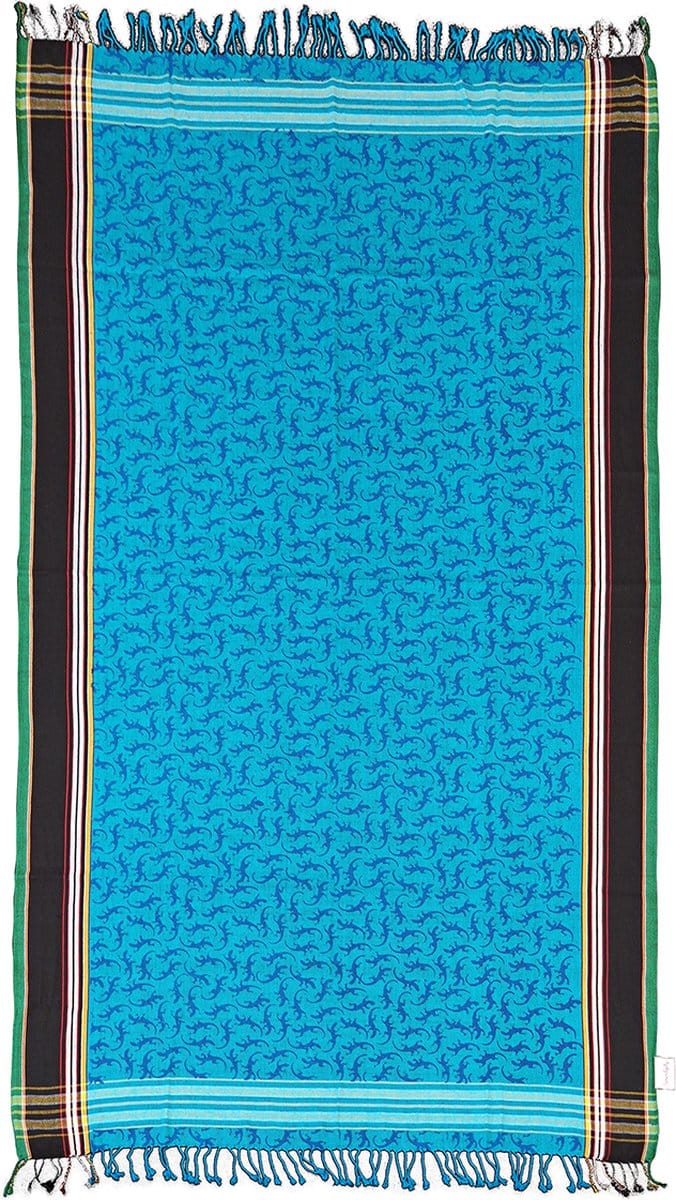 Hamamdoek Lizard van Serendipity - Fouta - 100% katoen - Handbedrukt
