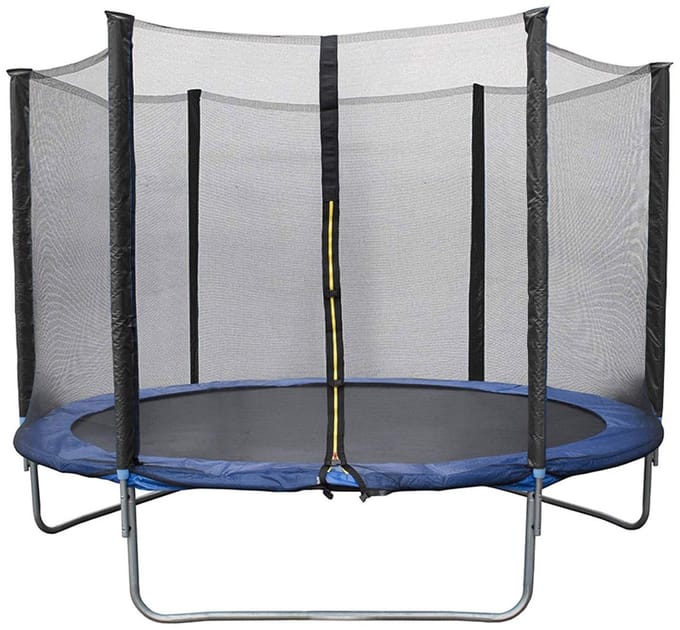 PIPIPOXER- Trampoline complete set met net tuintrampoline kindertrampoline Ø183cm blauw