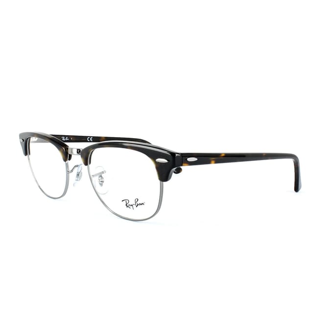 Ray-ban rond donkere Havana unisex vrouwelijke bril frames