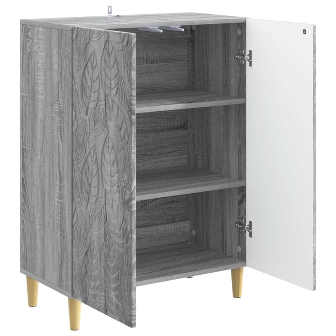 vidaXL - Dressoir - Grijs - Sonoma - 66 - x - 34,5 - x - 90 - cm - Bewerkt - hout