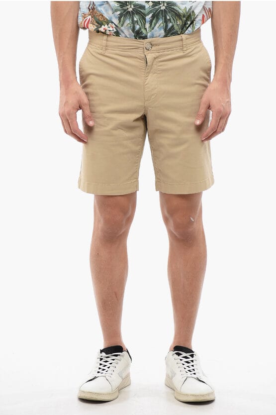 Katoenen shorts in beige