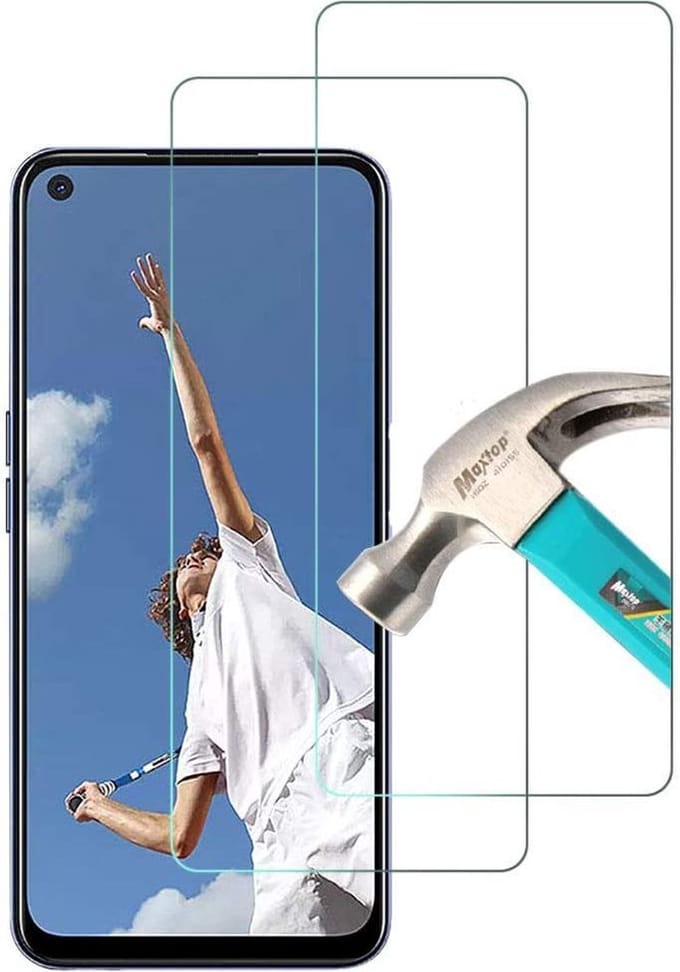 Screenprotector Glas - Tempered Glass Screen Protector Geschikt voor: Oppo A72 - 2x