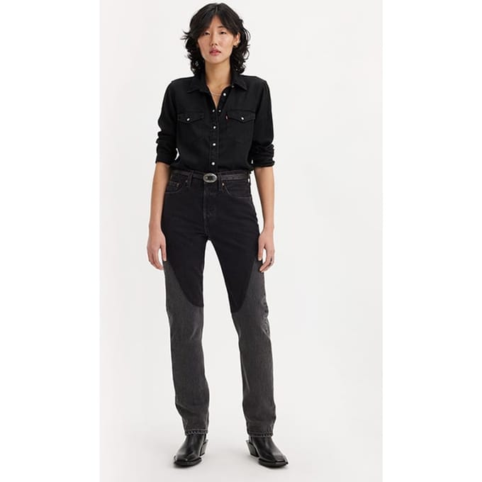 Levi's 501 Jeans Grey Maat: W26L32 | Slim Jeans Outlet | Dames | Grijs