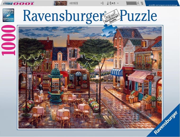 Ravensburger puzzel Geschilderd Parijs - Legpuzzel - 1000 stukjes