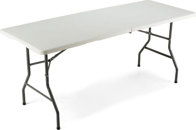 Outtec® Inklapbare Tafel - Vouwtafel - Klaptafel - Campingtafel - Plooitafel - Partytafel - Buffettafel - 180 x 70 x 74 cm