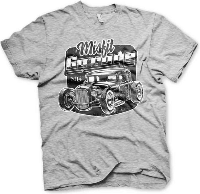 Misfit Garage Heren Tshirt -M- Rod Grijs