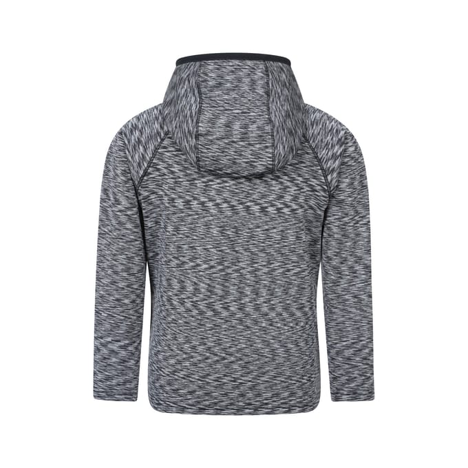 Mountain Warehouse Kinder Marathon Stripe Volledige Rits Hoodie (Zwart)