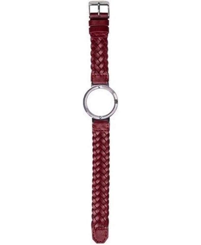 JU'STO J-WATCH bandje Braided Leather Red - GRANDE