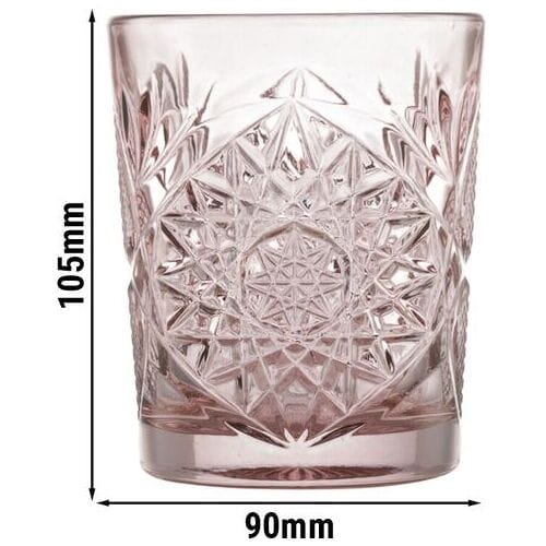 Libbey Hobstar Drinkglazen - Waterglazen Set - Blush Rosé Roze - Reliëf Persglas - 355 ml - 12 stuks