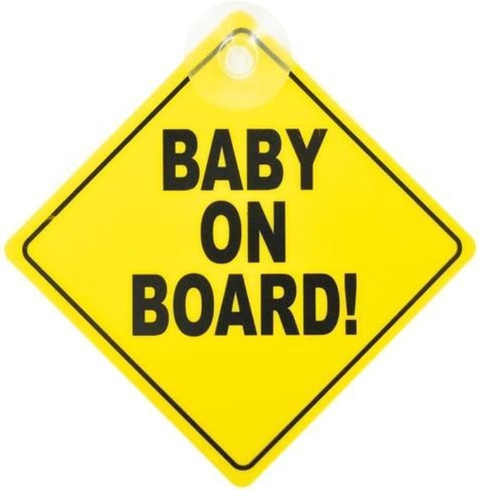 *** 2x Baby on Board! - Sign met Zuignap - Opa & Oma - Veilig - van Heble® ***
