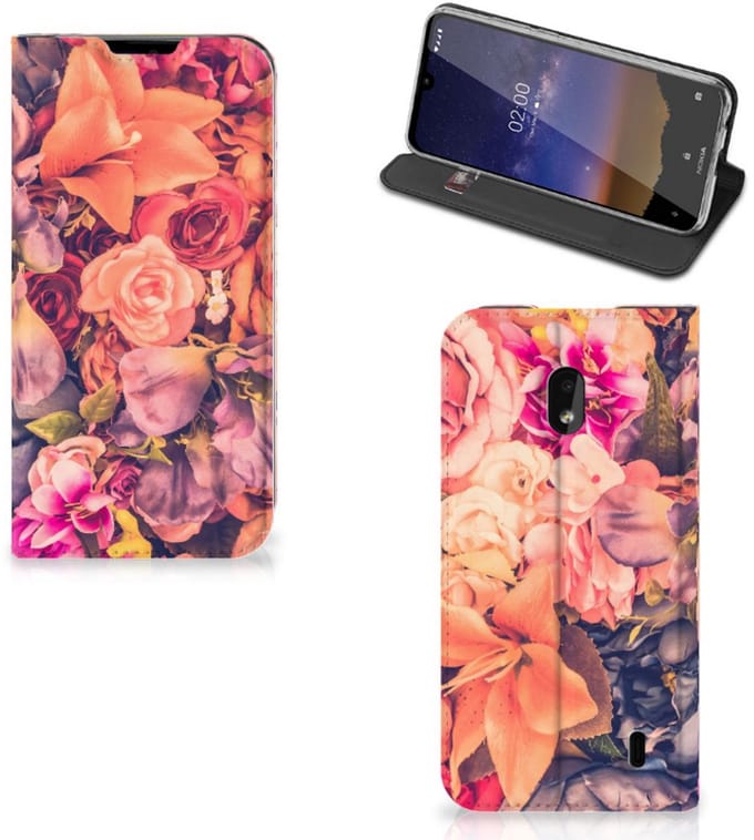 Nokia 2.2 Smart Cover Bosje Bloemen