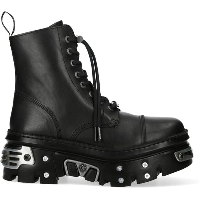 New Rock - Gothic Laarzen - M-WALL083CCT-S13 - EU36 tot EU47 - zwart