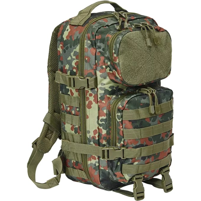Brandit - Big US Cooper Backpack flecktarn one size Rugtas - One size - Groen/Bruin