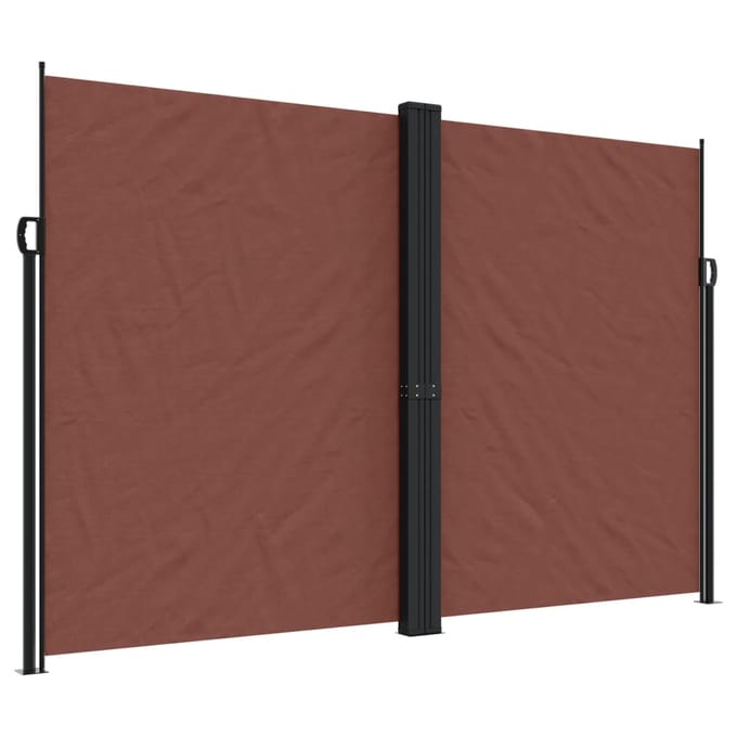 vidaXL - Windscherm - uittrekbaar - 220x1000 - cm - bruin