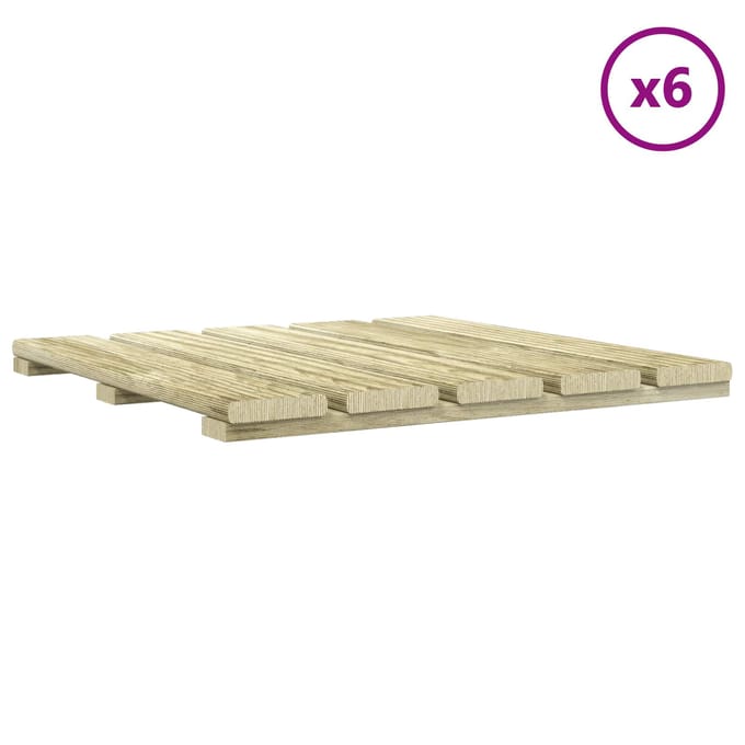 vidaXL - Terras - Tegel - 6 - st - Groen - 50 - x - 50 - cm