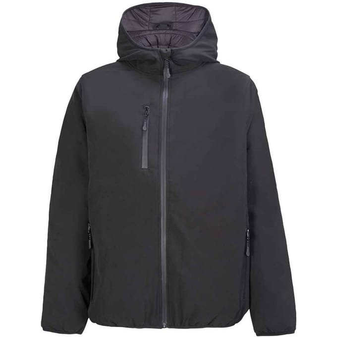 SOLS Heren Falcon Gevoerd Softshell Jas (Zwart)