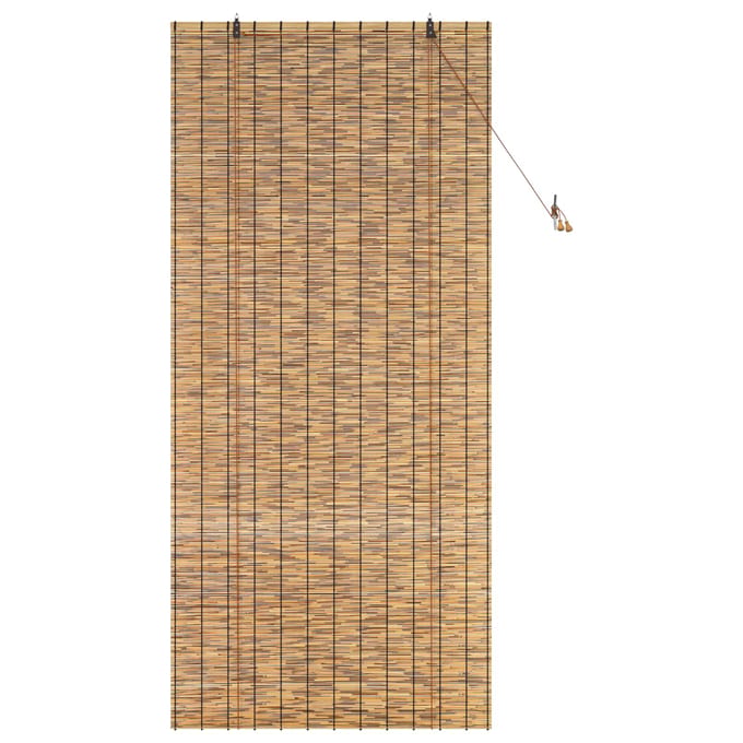 vidaXL - Rolgordijn - Bruin - 100 - x - 220 - cm - Riet