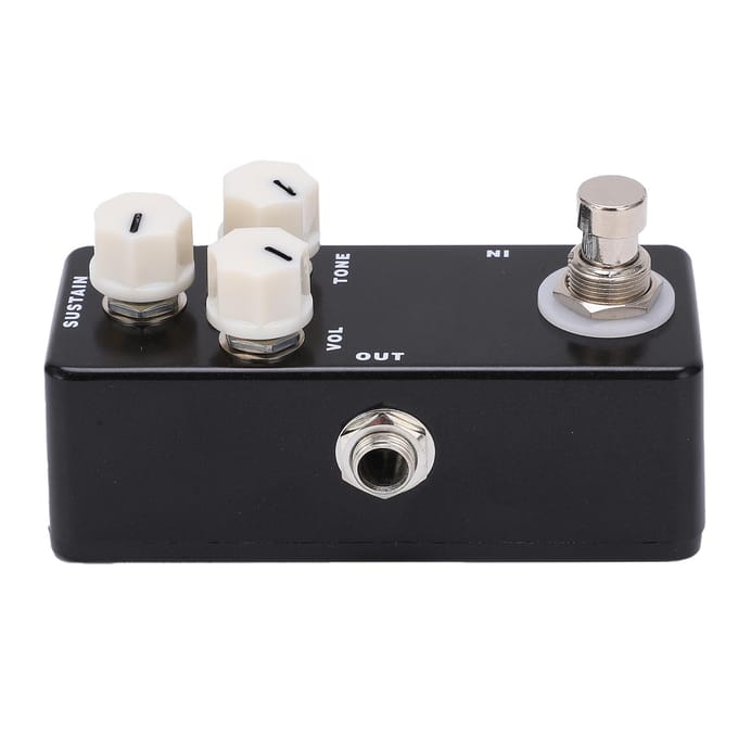 Pédale d'effet guitare Mini Muff Fuzz True Bypass Accessoire instrument réglable Pièce black