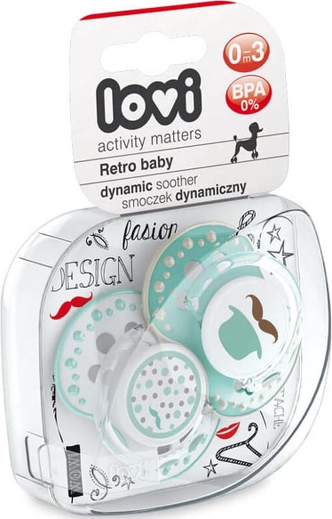 Lovi-retro baby- fopspeen 0-3m