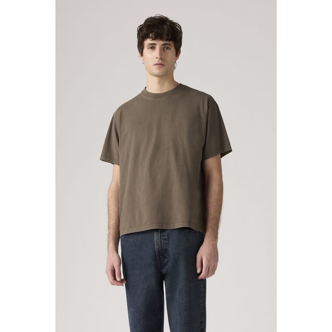 Levi's Cropped Tee Brown Taglia: L | Magliette basic Outlet | Uomo | Marrone