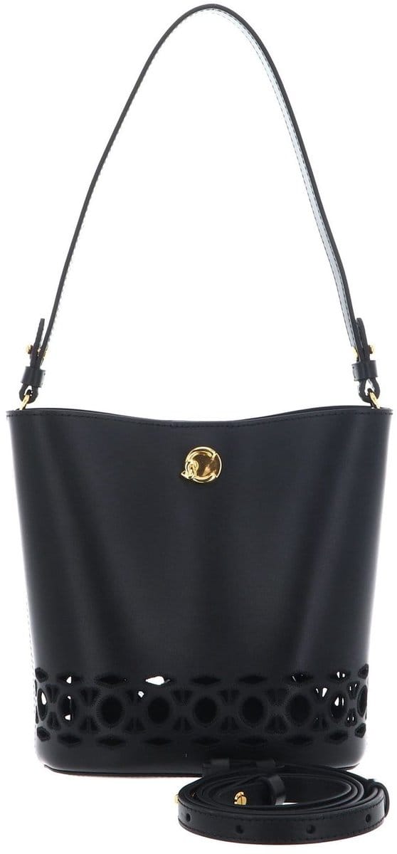 COCCINELLE Leren schoudertas Nikla Mon. Sang Mini Bag Noir zwart