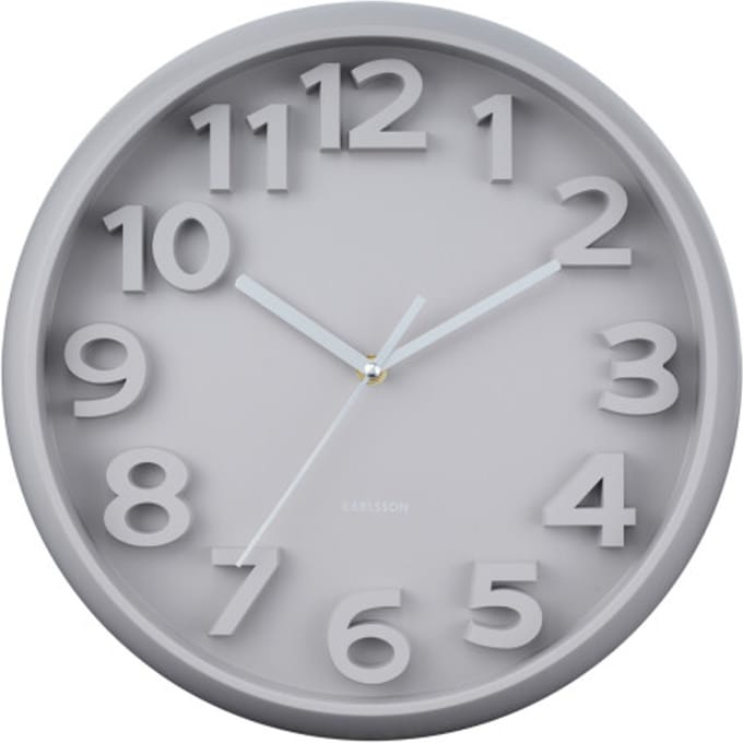 Karlsson wandklok elevated classic numbers warm- Ø33,5cm