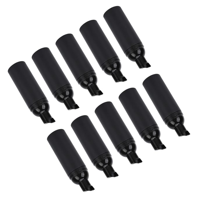 10 stuks 50 ml Schuimfles Herbruikbaar Grote Diameter Draagbaar Druktype Reis Schuimdispenser voor black