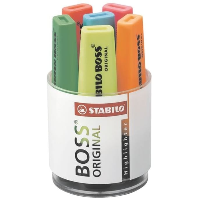 Markeerstift STABILO BOSS Original 70/06 assorti deskset à 6 stuks
