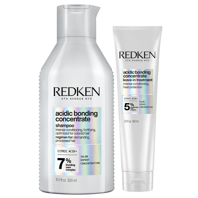 Redken Acidic Bonding Concentrate Shampoo 300ml + Leave-In Treatment 150ml