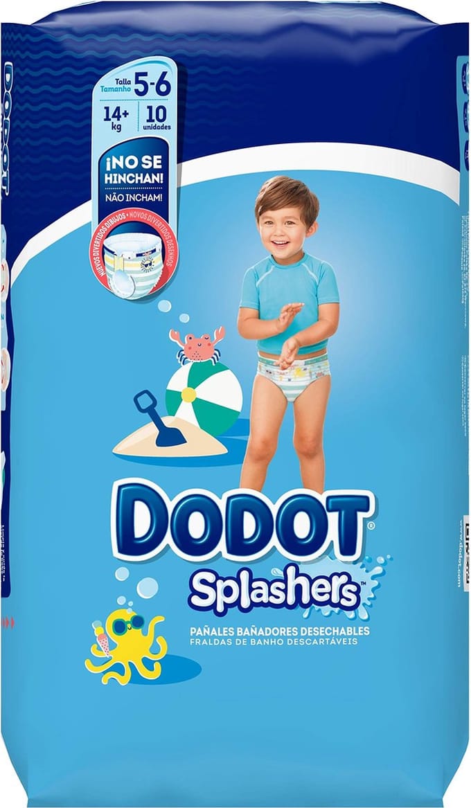 Dodot Dodot Splashers Disposable Swimsuit Size 5-6 + 14 Kg 10 U