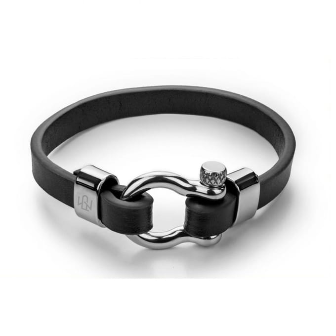 Paul McNeal MB0036SB Lederen Armband Lengte 21cm