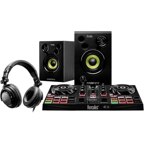 Hercules DJControl Learning Kit - Inpulse 200 MK2 + DJMonitor 32 Speakers & HDP DJ45 Koptelefoon - Met Serato DJ Lite & DJUCED Software
