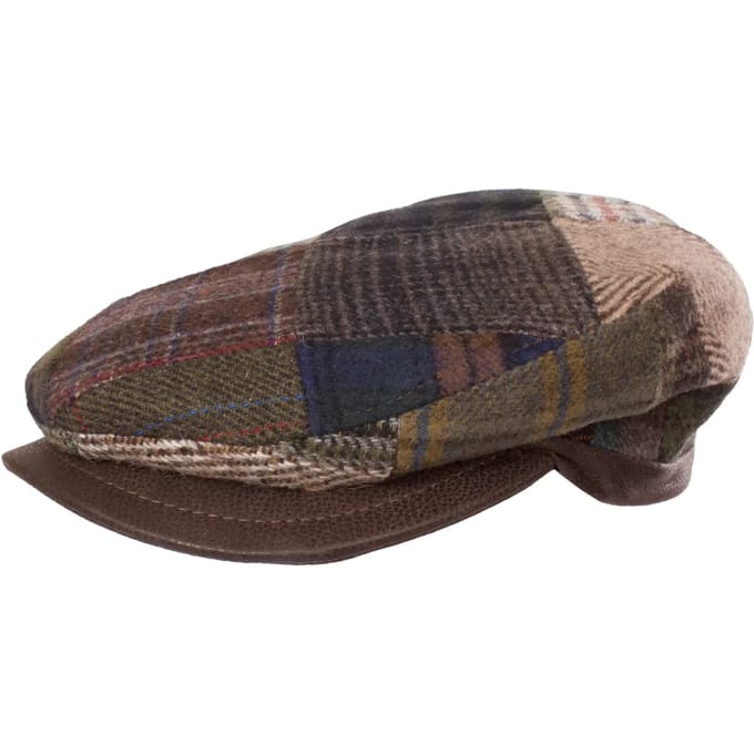 Horka Pet Tweet Patchwork Wol/leer Heren Bruin Maat 60