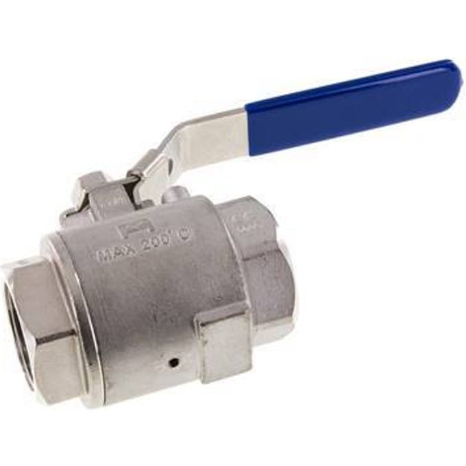 G 2 inch RVS Kogelkraan met Ontluchting - BL3SH-MVT-200