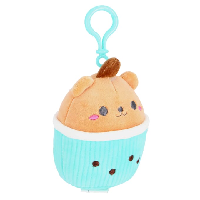 Pluchiez sleutelhanger pluche cupcake 10 cm 3 assorti