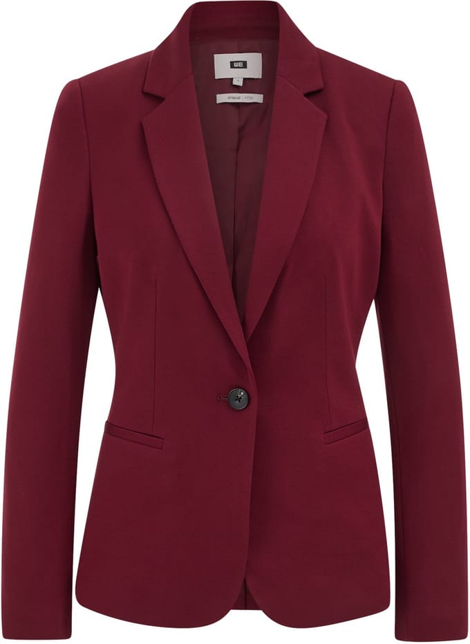 WE Fashion Dames getailleerde jersey stretch blazer