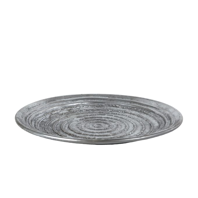 Metalen Dienblad Ceara 39x39x2 cm Zilver