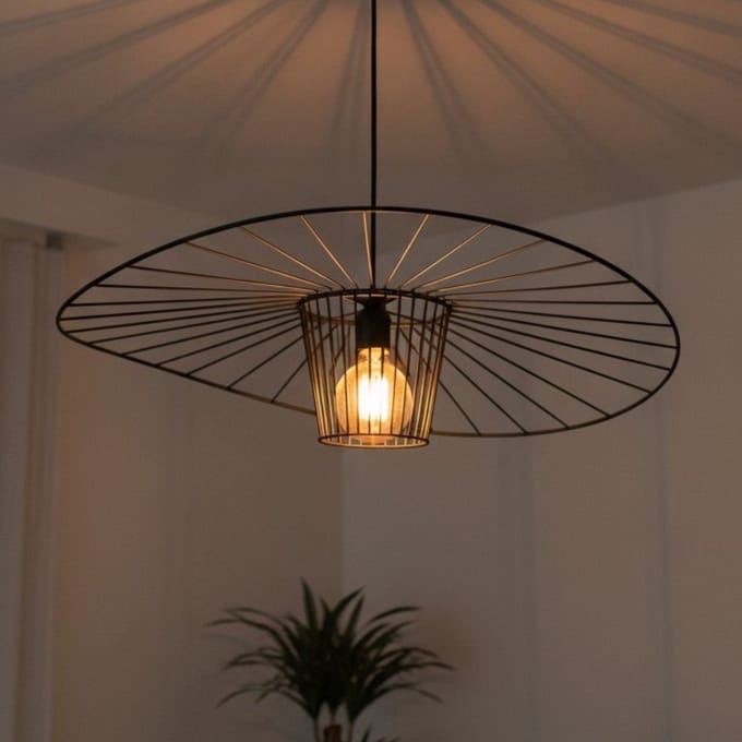 Bamyum Hanglamp I Orvelte I Metalen Zwarte Lamp