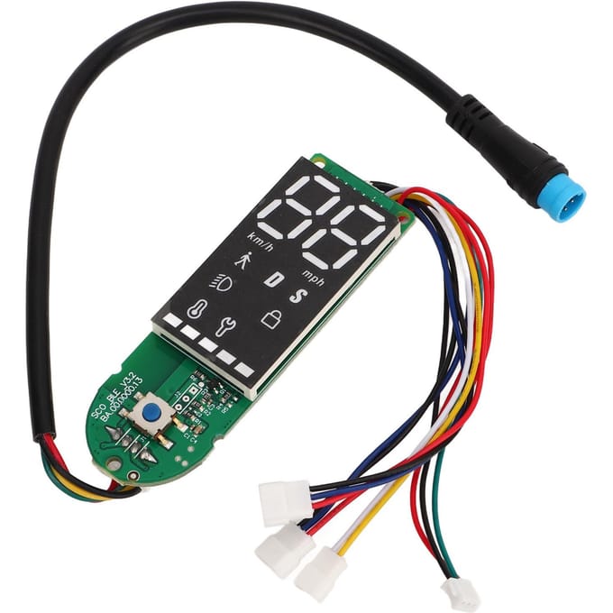 Elektrische Scooter Printplaat PCB Waterdicht Elektrische Scooter Dashboard Vervanging 4 Draads Dubbele Rem voor PRO 2 black