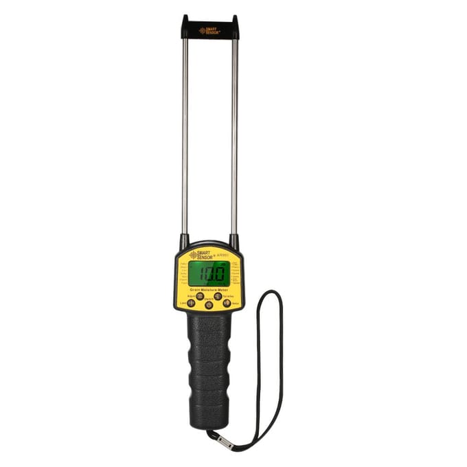 SMART SENSOR Handheld LCD digitale graanvochtmeter hygrometer met meetsonde voor maïs