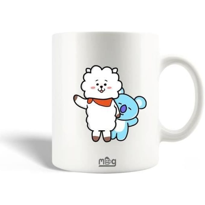 Keramische Mok - BTS - BT21 RJ - 30cl - Vaatwasmachinebestendig - Wit