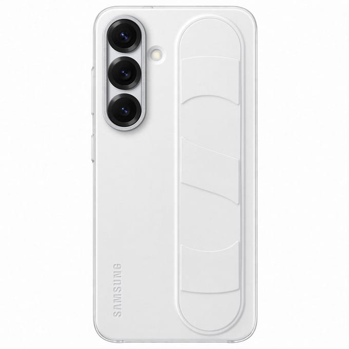 Originele Standing Grip Case voor de Samsung Galaxy S25 - Wit