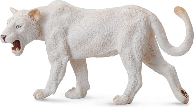 COLLECTA Figurine - Witte Leeuwin - (L) - Wilde Dieren - Handgeschilderd - Miniatuur