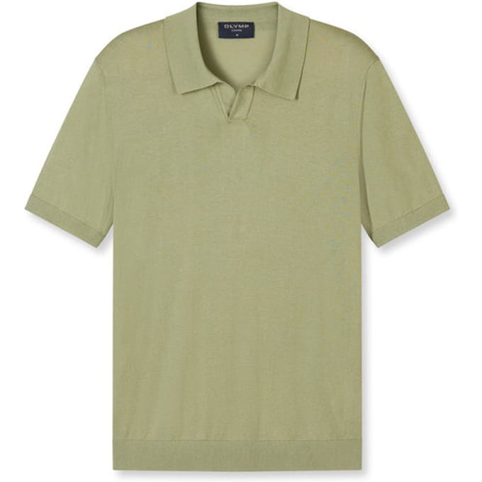 Slim fit Poloshirt van Mix van katoen en lyocell