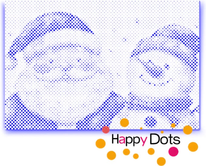 HappyDots DOT Painting Kerstman met sneeuwpop - Stippelschilderij 40x60cm