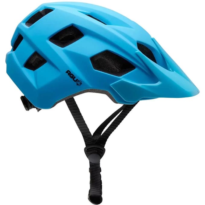 AGU XC - MTB Helm - Unisex - 52-58cm - In-mould - Verwijderbaar Vizier - Blauw - EN1078