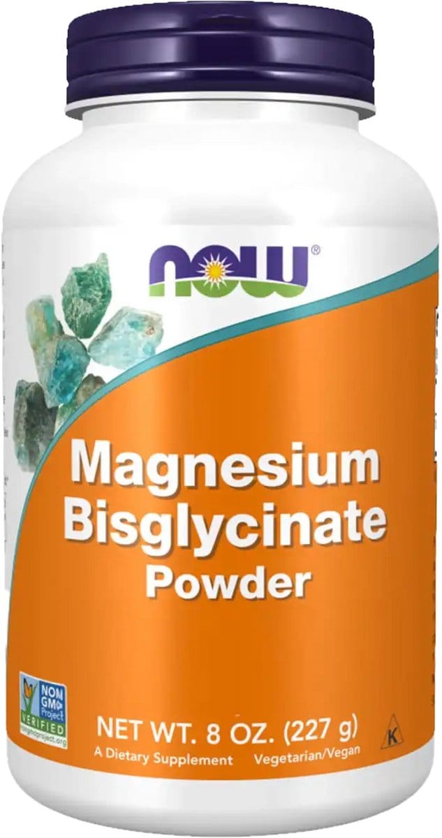 NOW Foods, Magnesium Bisglycinaat Poeder, 8 oz (227 gr)