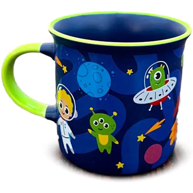 Mok - Space Cadet Astronaut - Dunne Rand - Porselein - 320ml