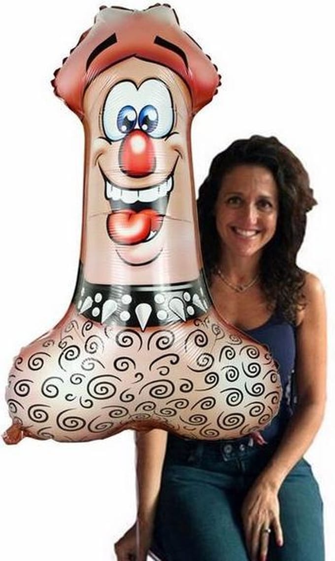 Helium ballon penis 80x50 cm - vrijgezellenfeest