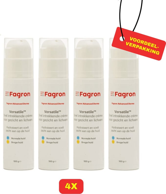 Fagron | Versatile | 4x 100g | Voordeelverpakking!